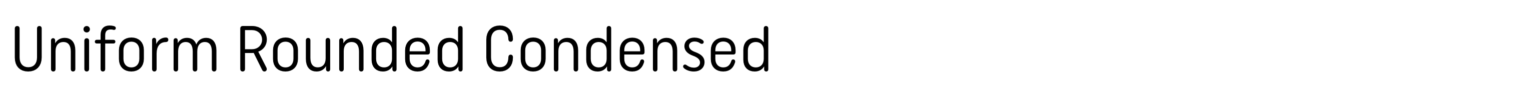 Uniform Rounded Condensed
